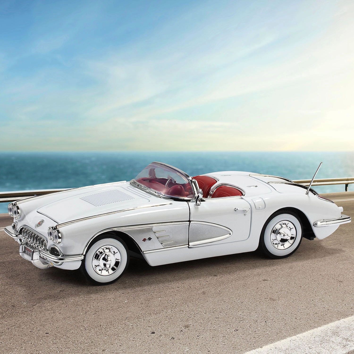 1958 White Corvette