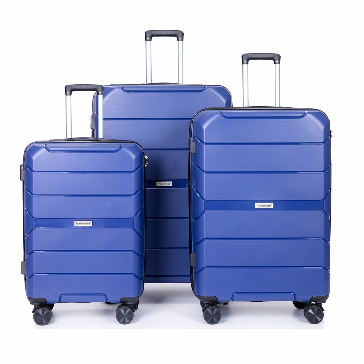 3Pcs Hardshell Durable Luggage Suitcase with TSA Lock and Wheels
