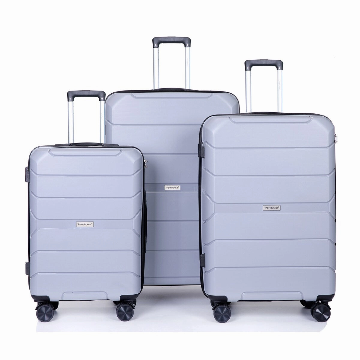 3Pcs Hardshell Durable Luggage Suitcase with TSA Lock and Wheels