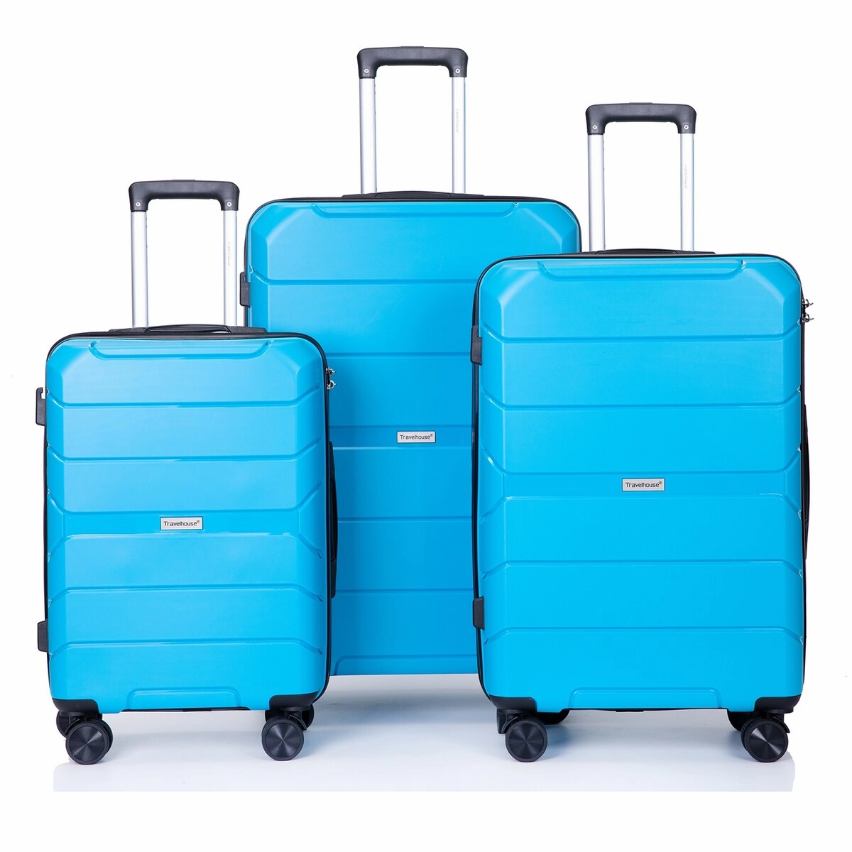 3Pcs Hardshell Durable Luggage Suitcase with TSA Lock and Wheels