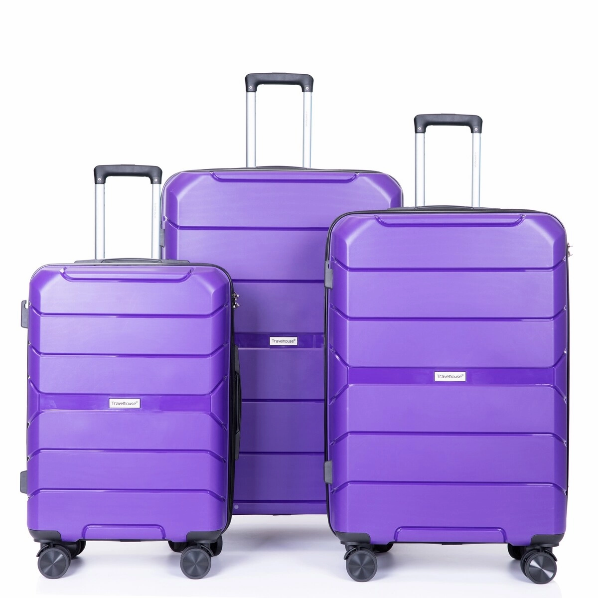 3Pcs Hardshell Durable Luggage Suitcase with TSA Lock and Wheels