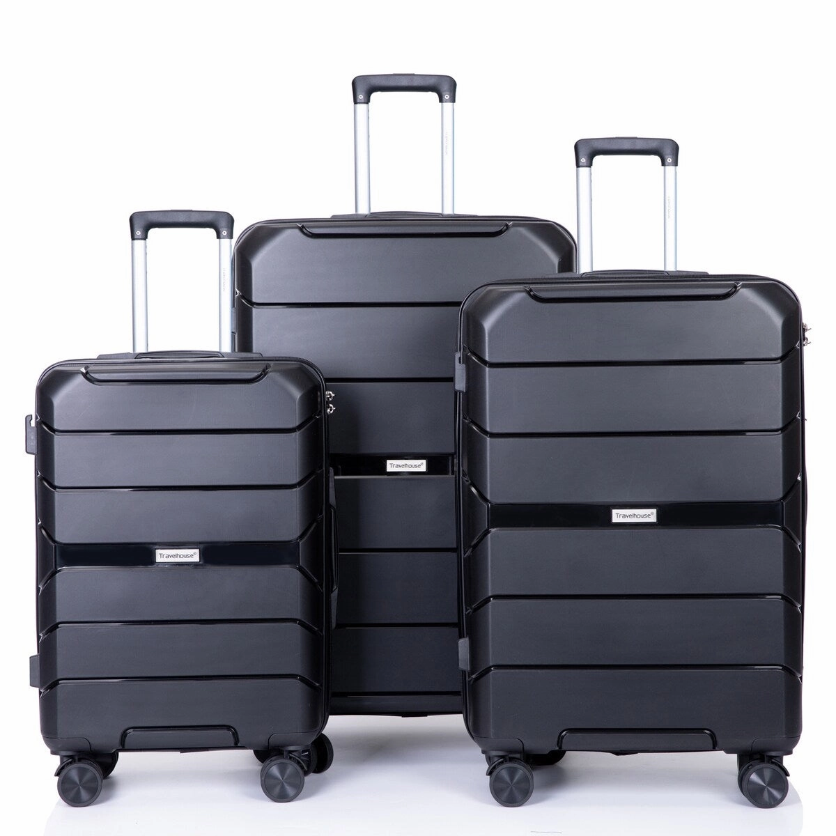 3Pcs Hardshell Durable Luggage Suitcase with TSA Lock and Wheels