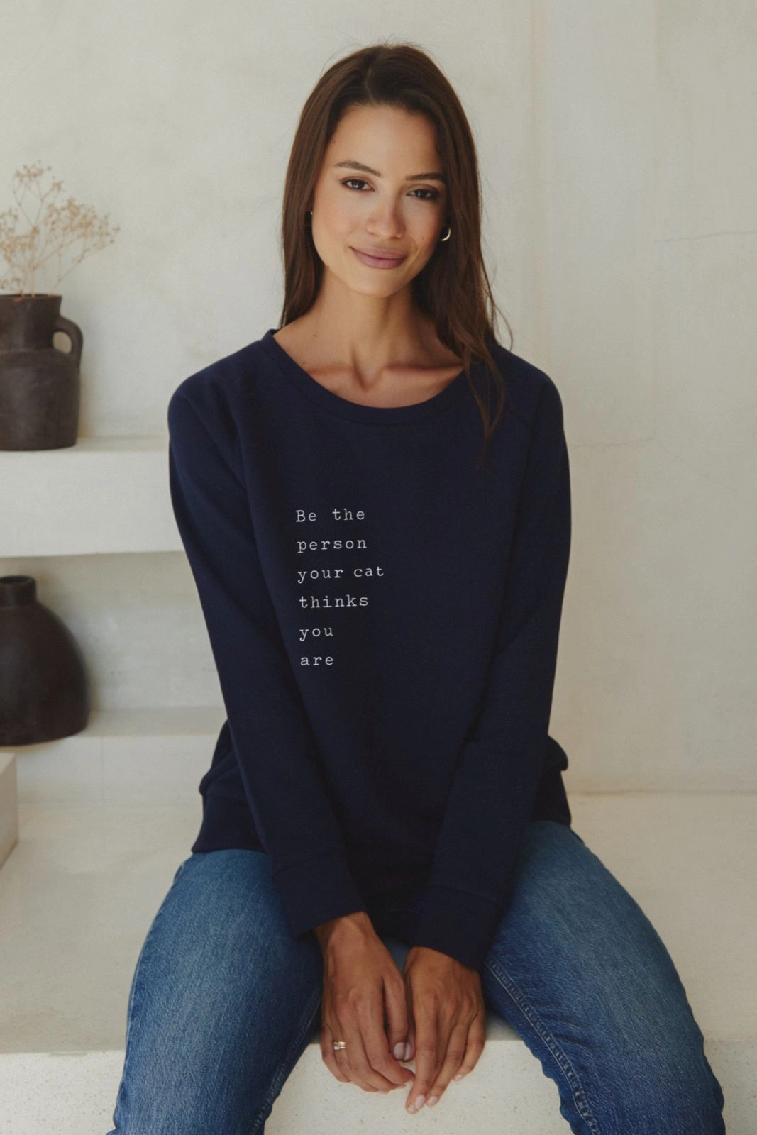 "Cat Thinks You Are" New Style Pullover