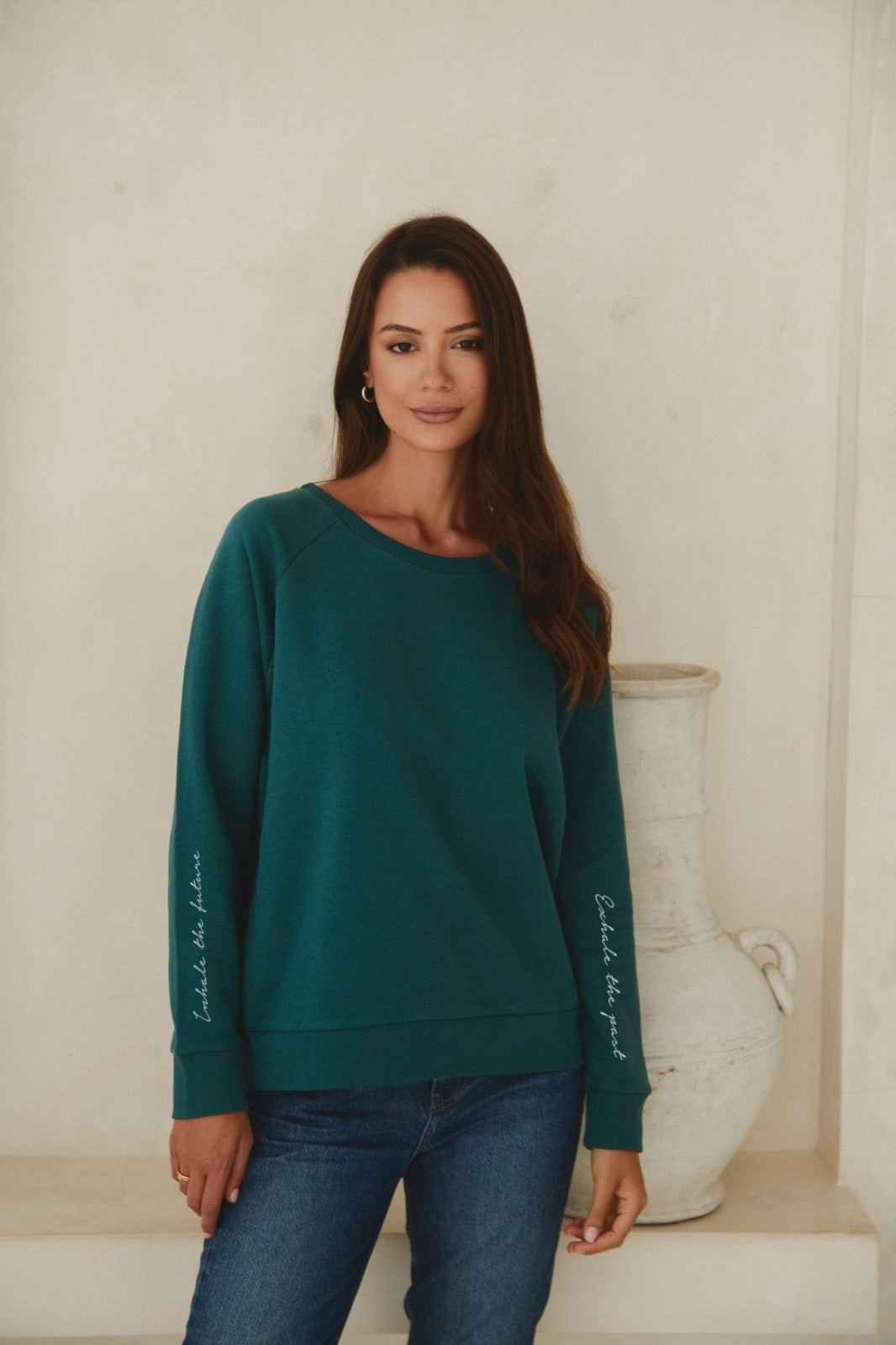 "Inhale Exhale" New Style Pullover
