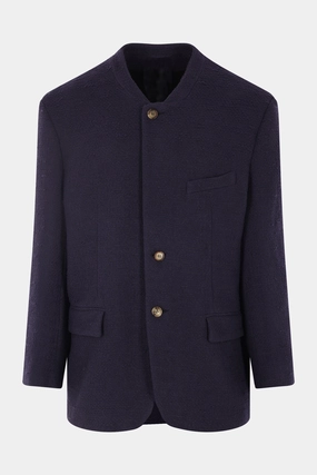 Acid single-breasted jacket in bouclé