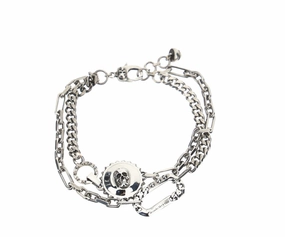Alexander McQueen Iconic Skull Charm Chain Bracelet