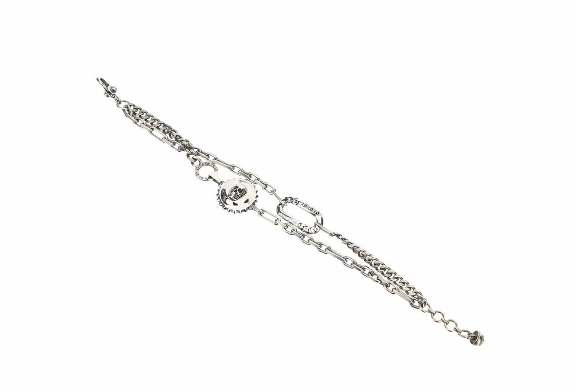 Alexander McQueen Iconic Skull Charm Chain Bracelet