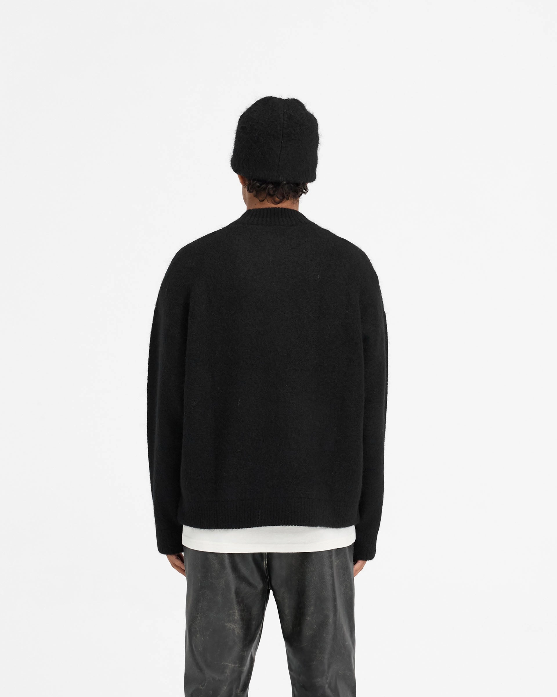 Alpaca Blend Sweater - Jet Black