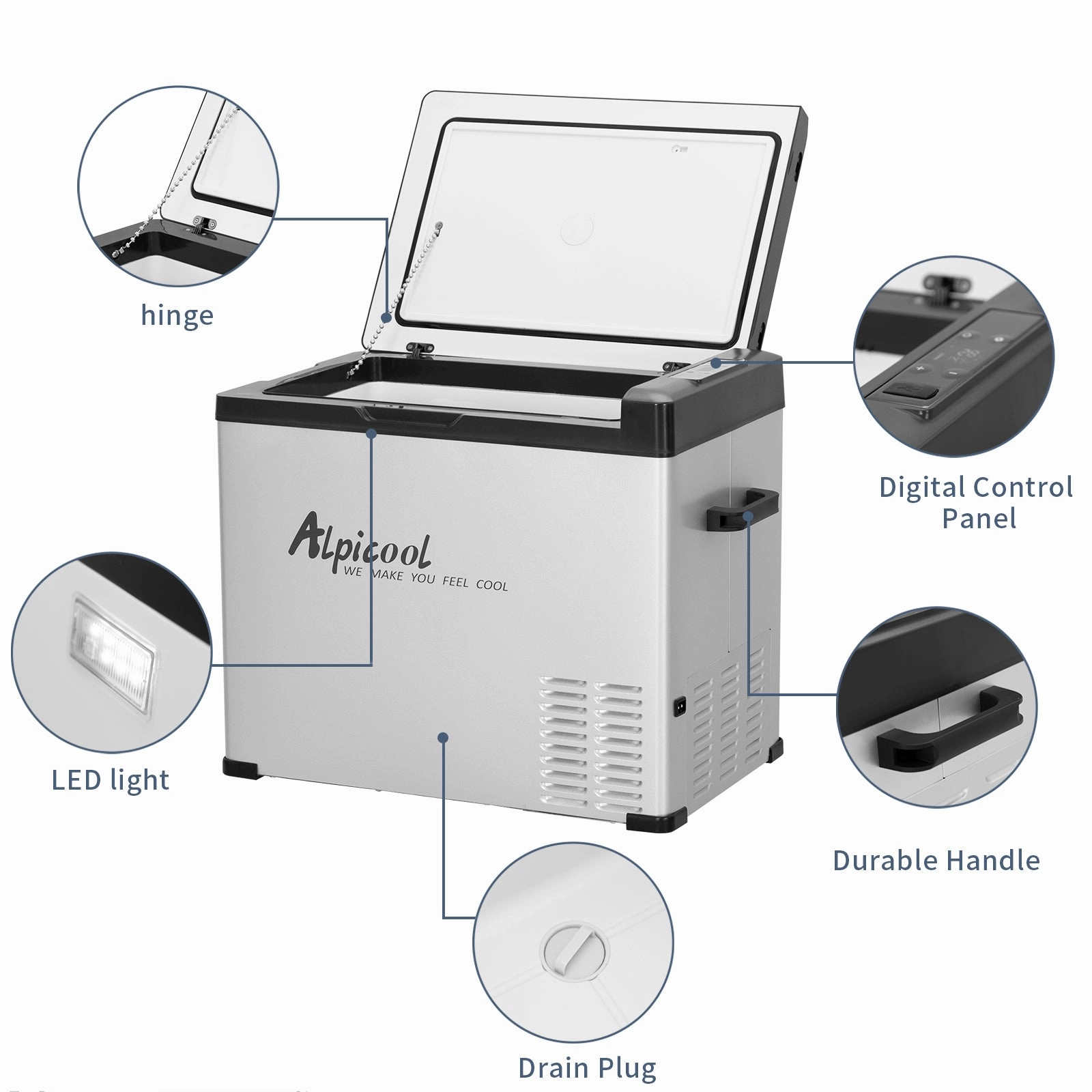 Alpicool C50 Portable Car Fridge