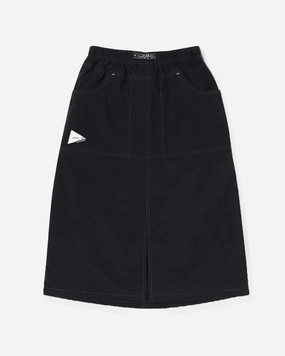 and wander x Gramicci Nylon Double Knee Skirt Black