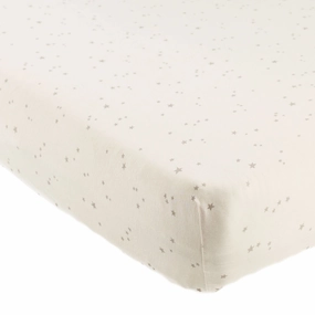 Bamboo Crib Sheet - Twinkle - Natural - FINAL SALE
