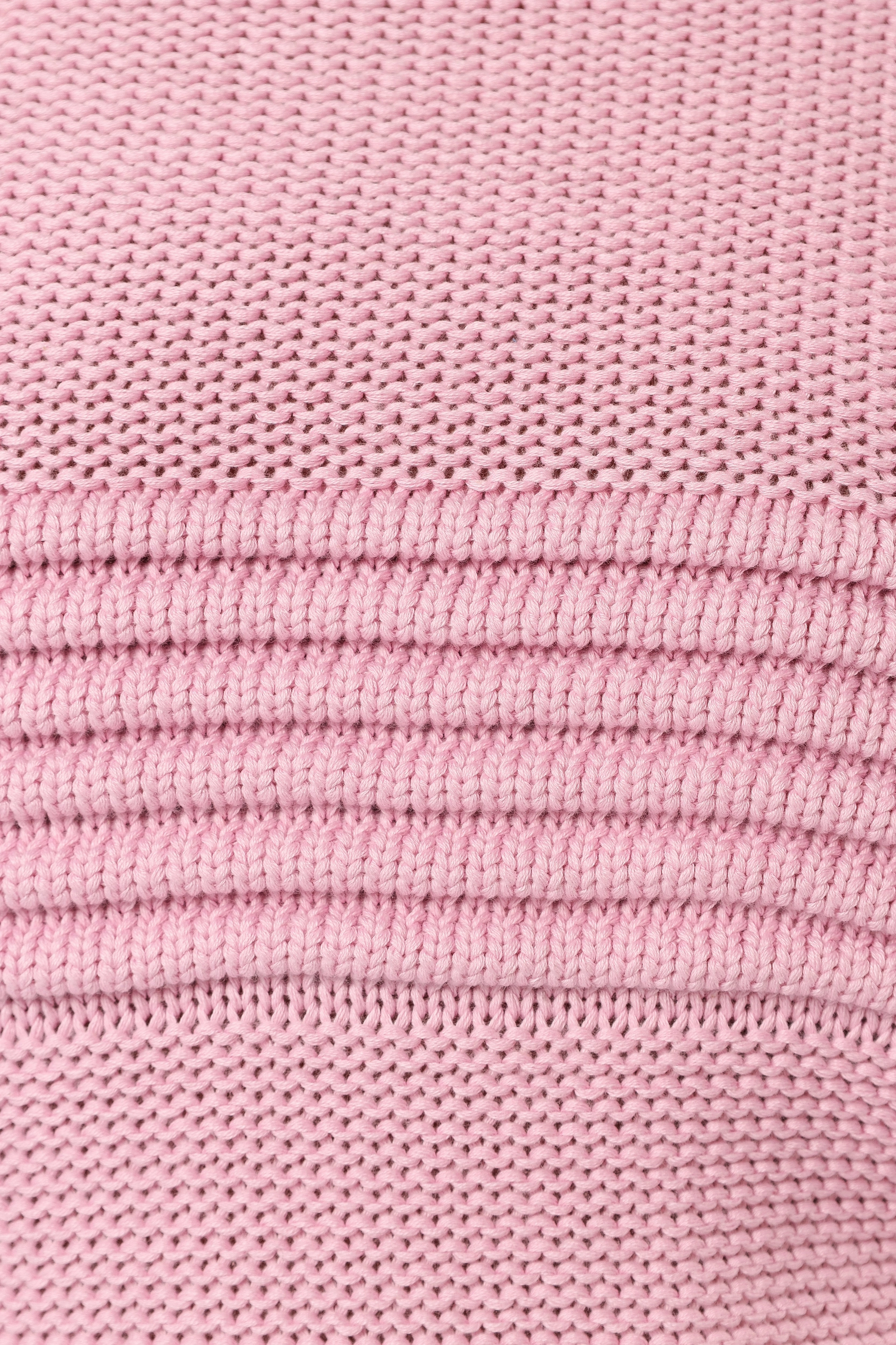 Beckett Textured Stripe Knit Sweater - Pink