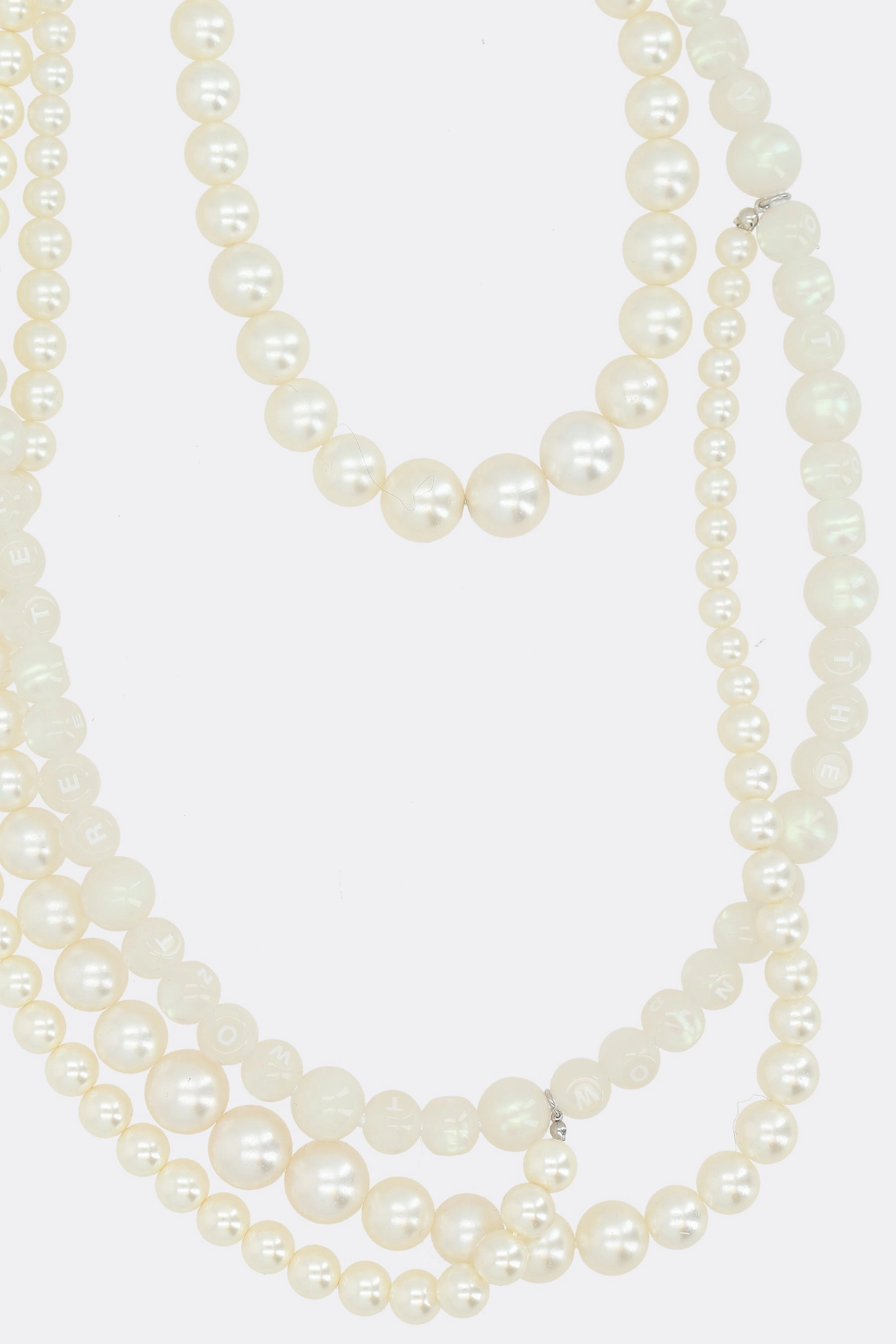 Bless x Supreme necklace with synthetic pearls
