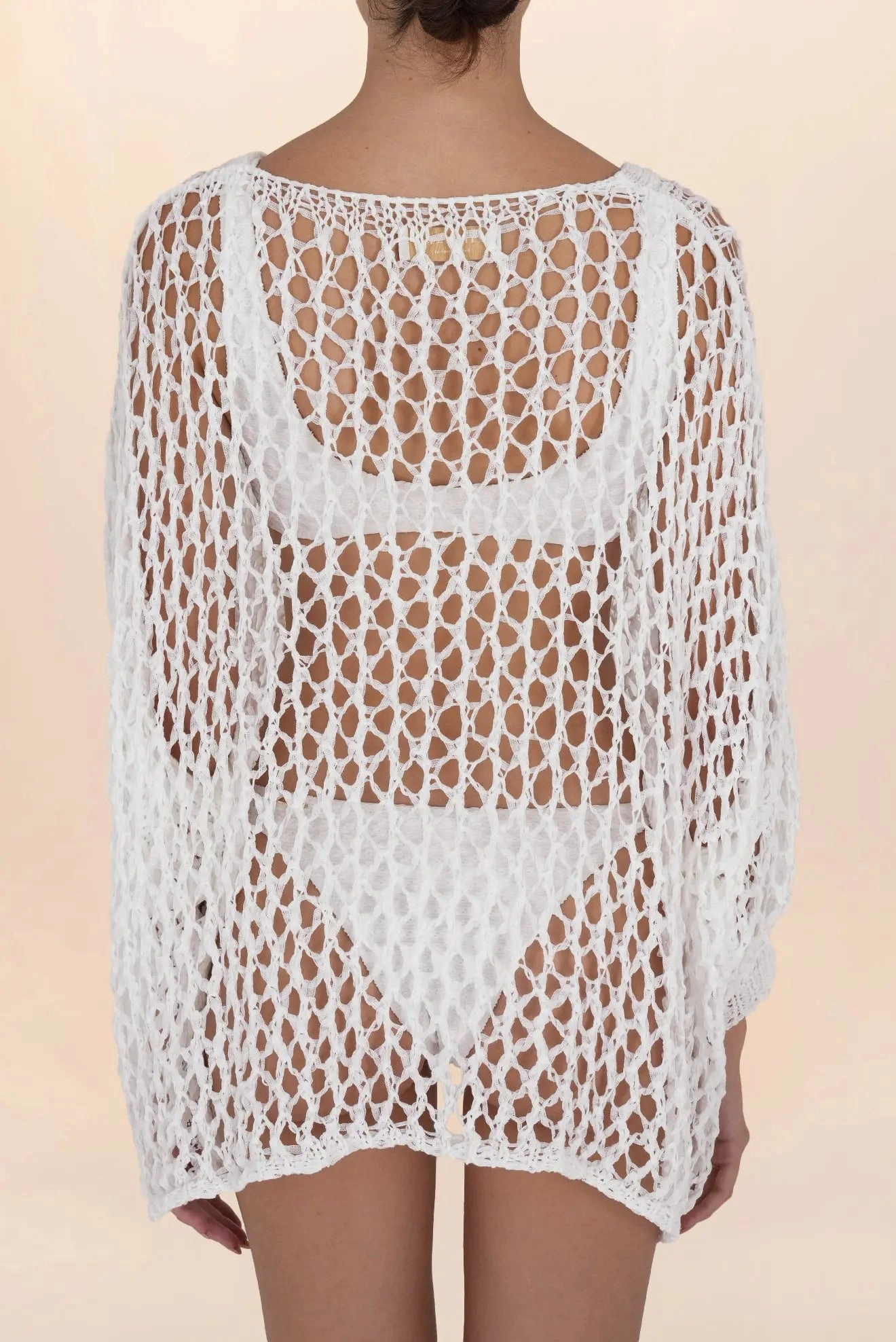 Blusa calada grande - Color  Blanco