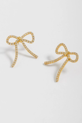 Bow Tennis Chain Earrings