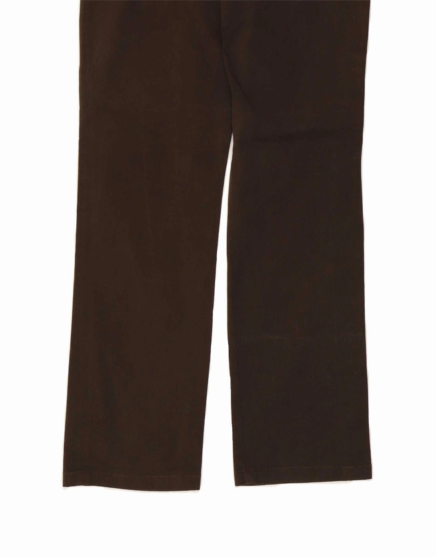 CALVIN KLEIN Womens Straight Casual Trousers W30 L29 Brown