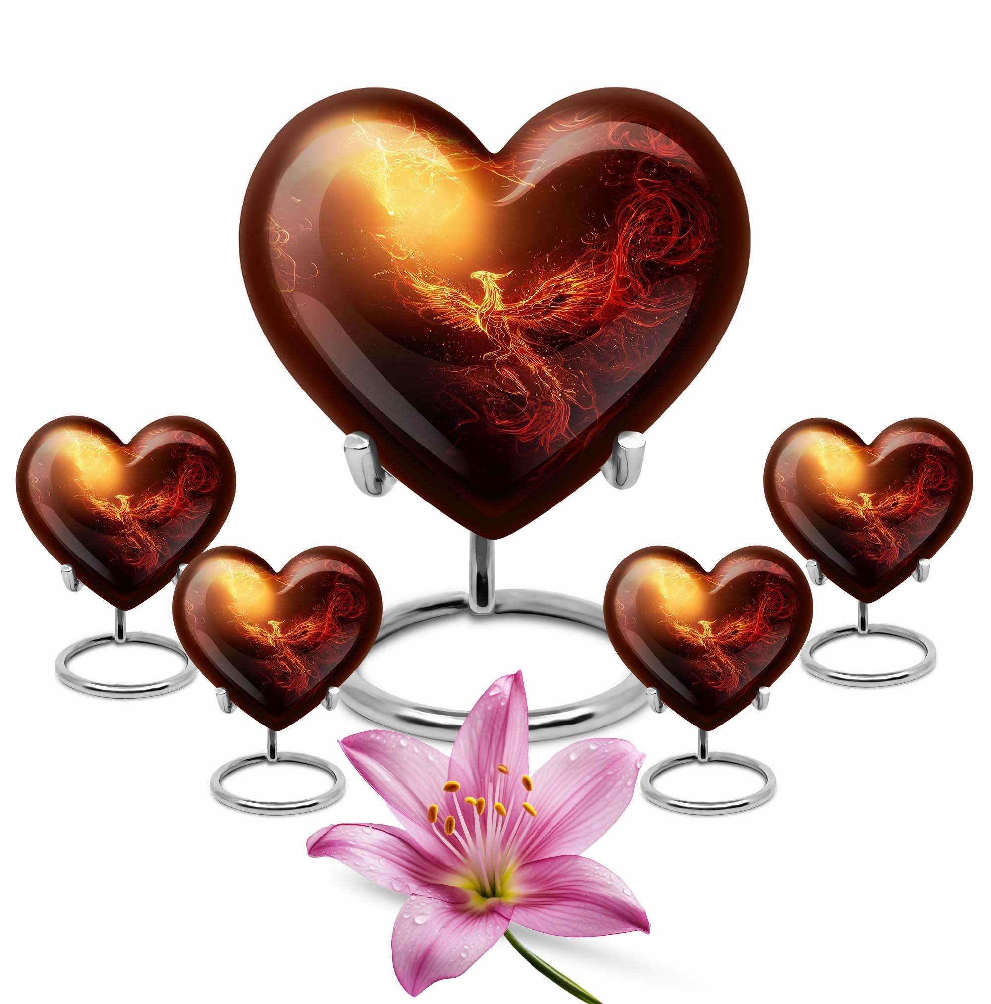 Cherished Phoenix Urn, Iconic Memorial Symbol - Elevating Tribute for Loved Ones