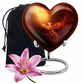 Cherished Phoenix Urn, Iconic Memorial Symbol - Elevating Tribute for Loved Ones