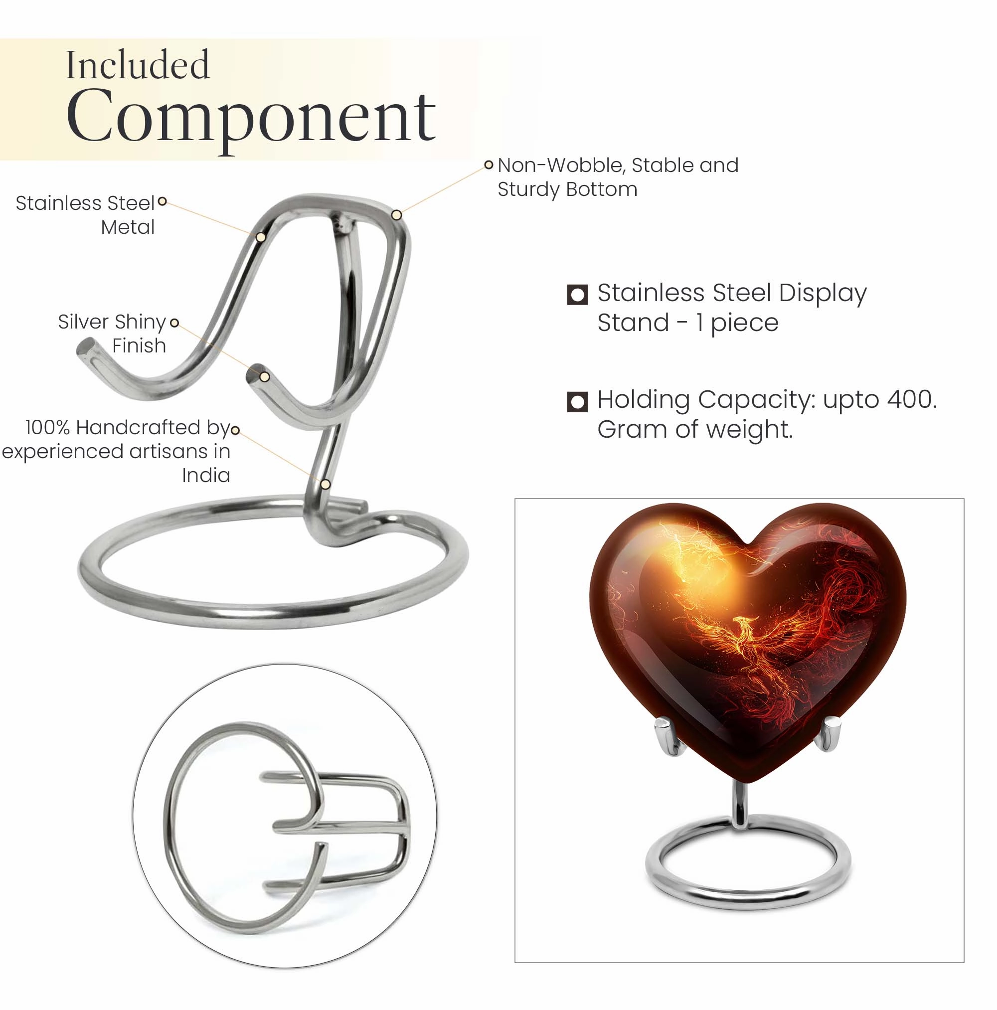 Cherished Phoenix Urn, Iconic Memorial Symbol - Elevating Tribute for Loved Ones