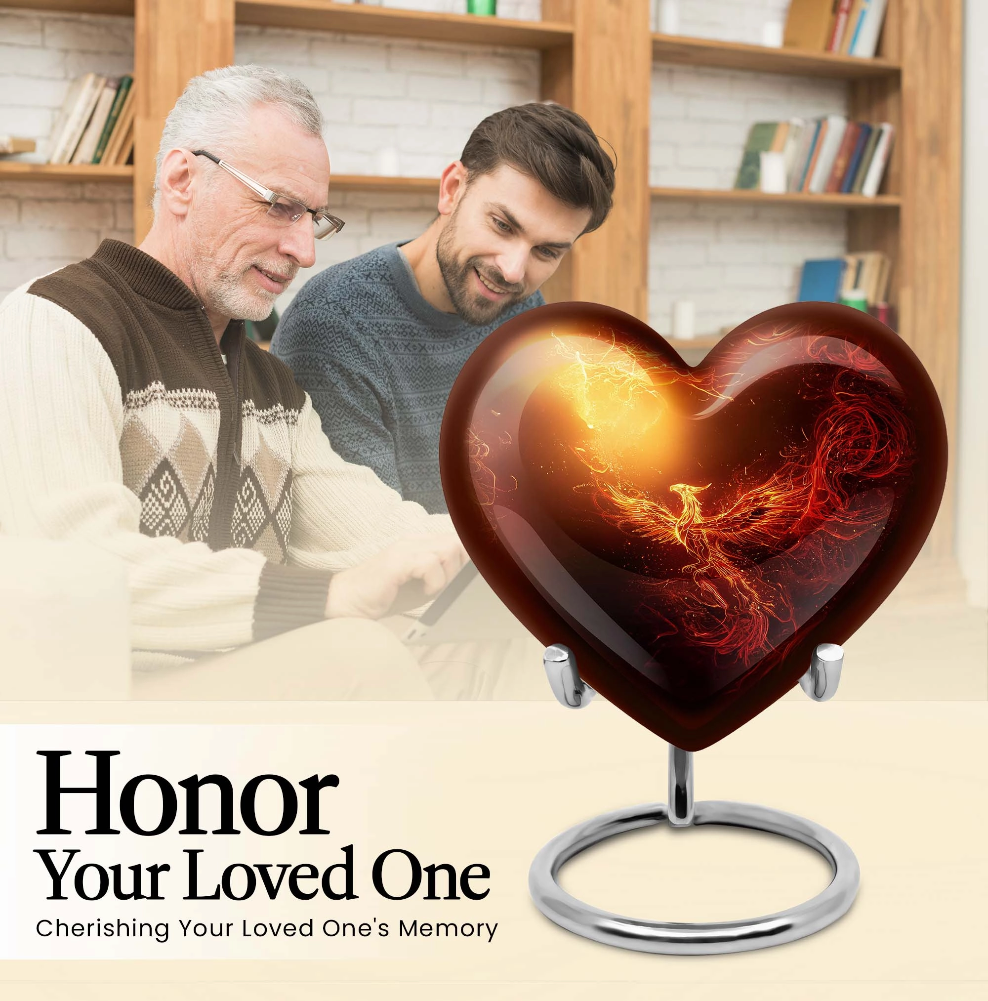 Cherished Phoenix Urn, Iconic Memorial Symbol - Elevating Tribute for Loved Ones