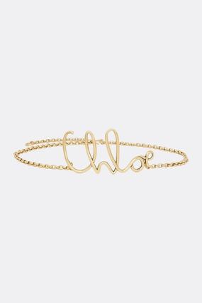 Chloé Iconic small brass chain belt