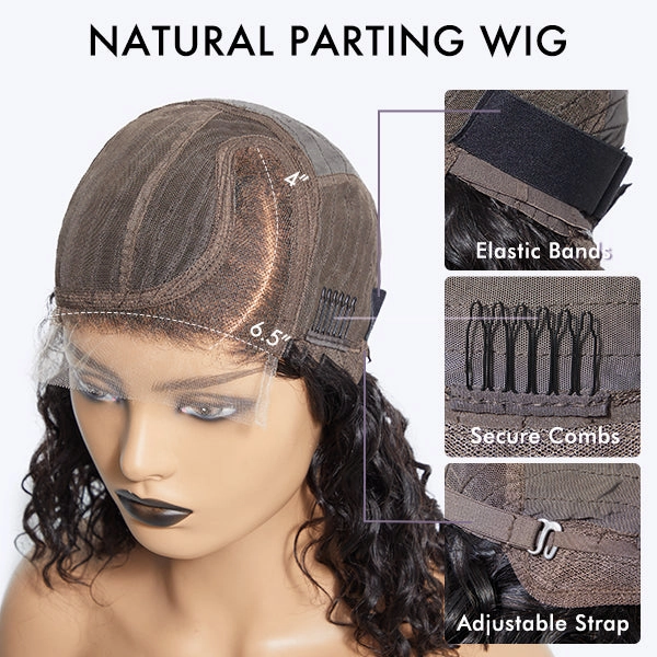 Crazy Wednesday | Layered Blowout Salt and Pepper Glueless Grey Wig Minimalist HD Lace Shoulder Length Wavy Wig