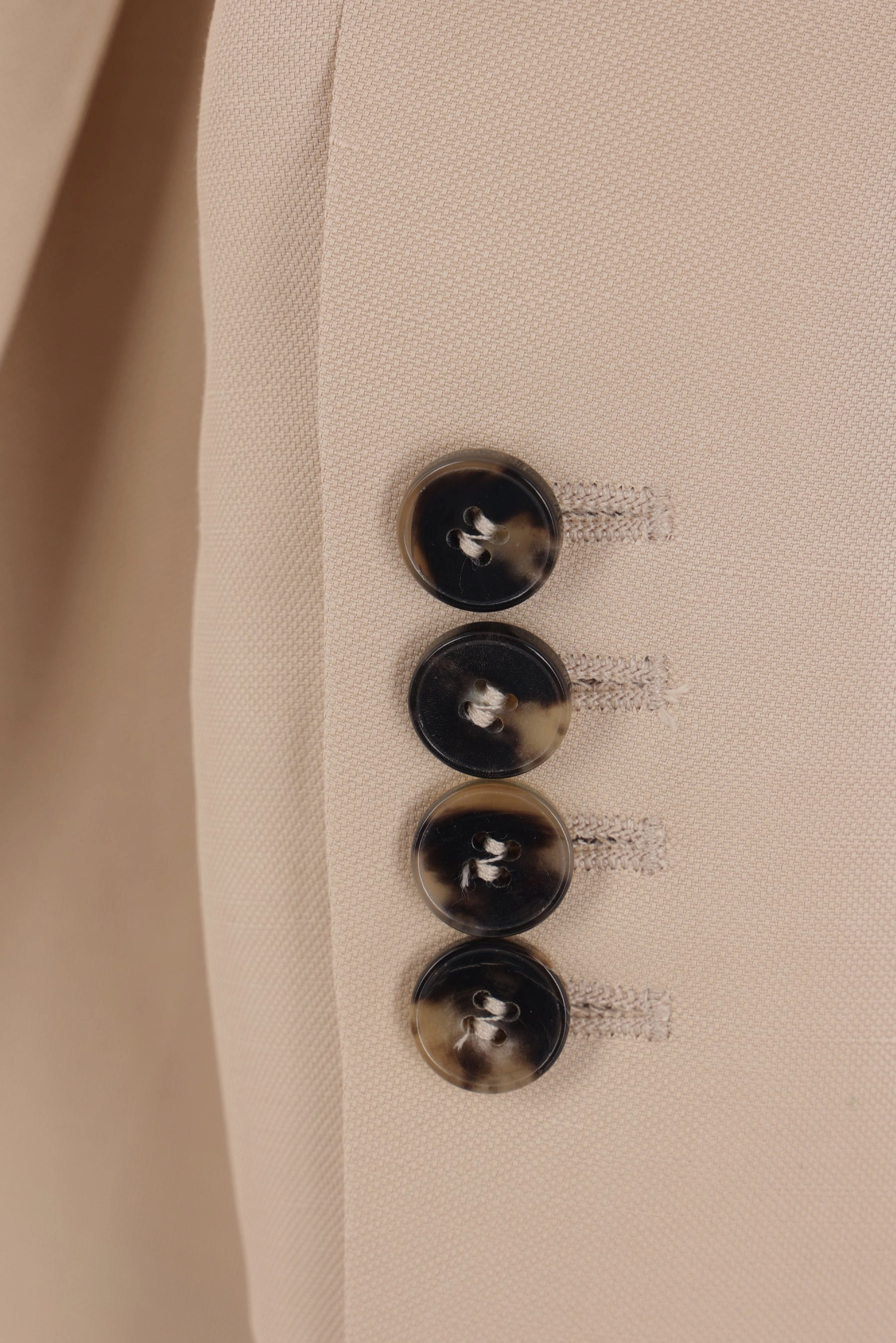 double-breasted jacket in linen blend