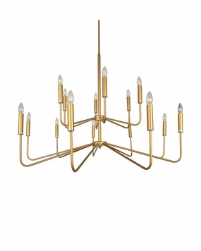 Elegant Gold Sleek Chandelier