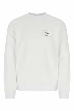Fendi Logo Embroidered Oversized Sweatshirt