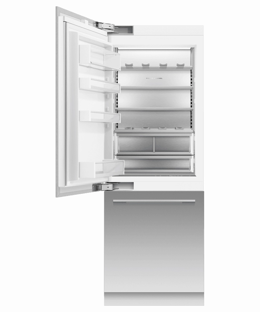 Fisher & Paykel RS3084WRUK1 Integrated Refrigerator Freezer, 30", Ice & Water
