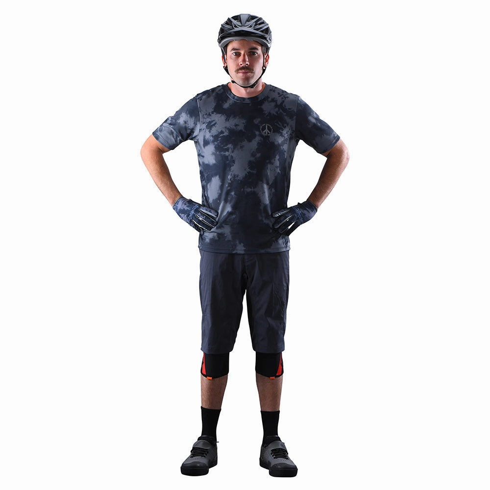 Flowline SS Jersey Plot Charcoal