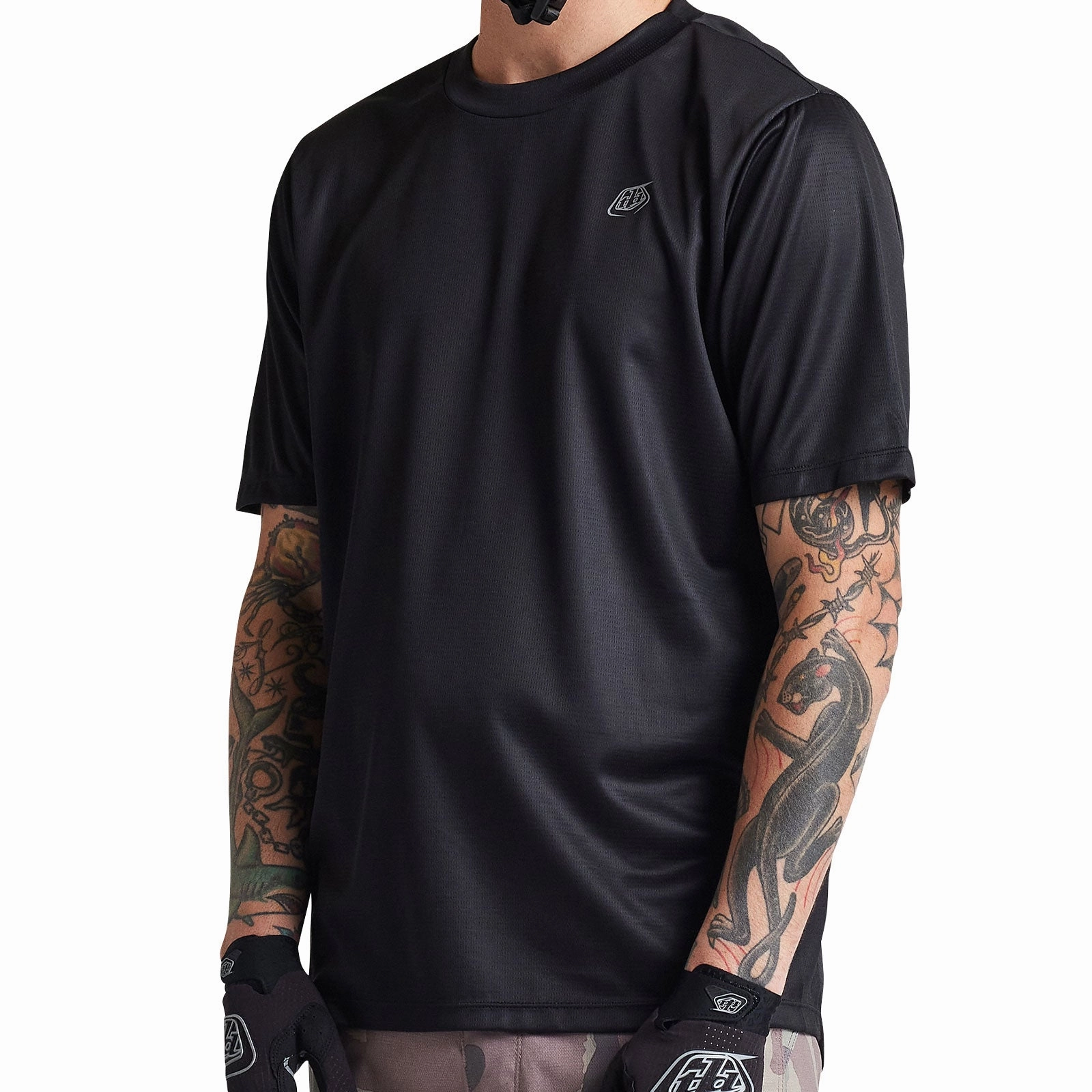 Flowline SS Jersey Solid Black