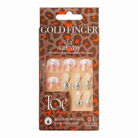 Gold Finger Trendy Toenails - Perfect Match