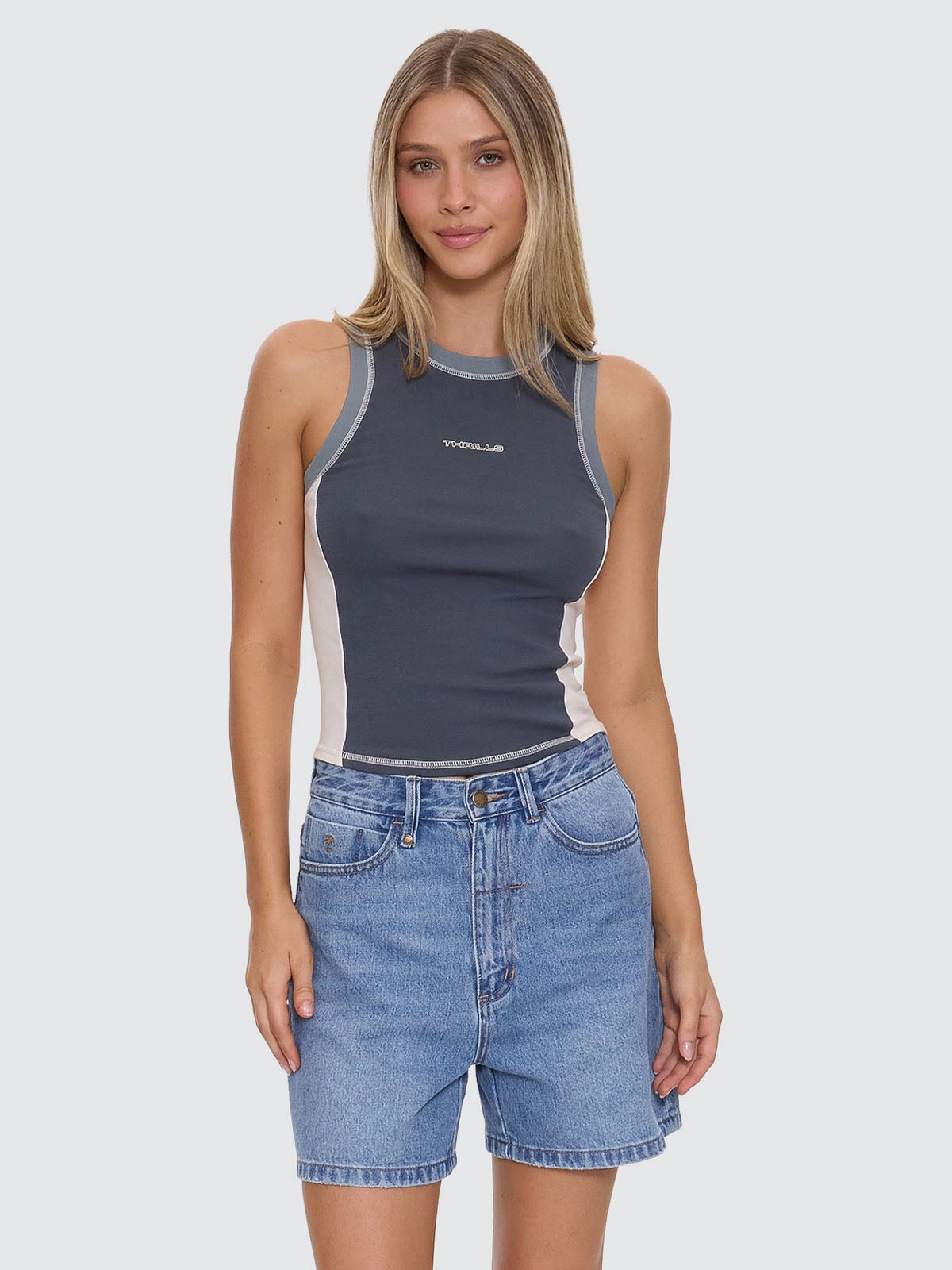 Grip Curve Tank - Dark Slate