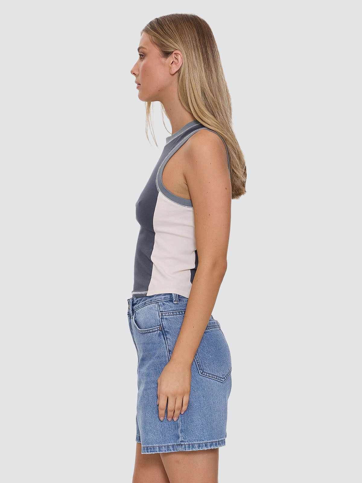 Grip Curve Tank - Dark Slate