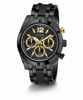 GUESS Mens Black Multi-function Watch