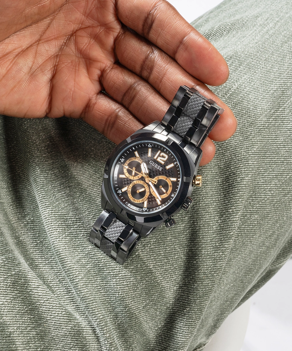 GUESS Mens Black Multi-function Watch