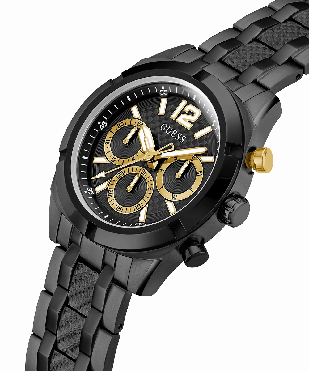 GUESS Mens Black Multi-function Watch