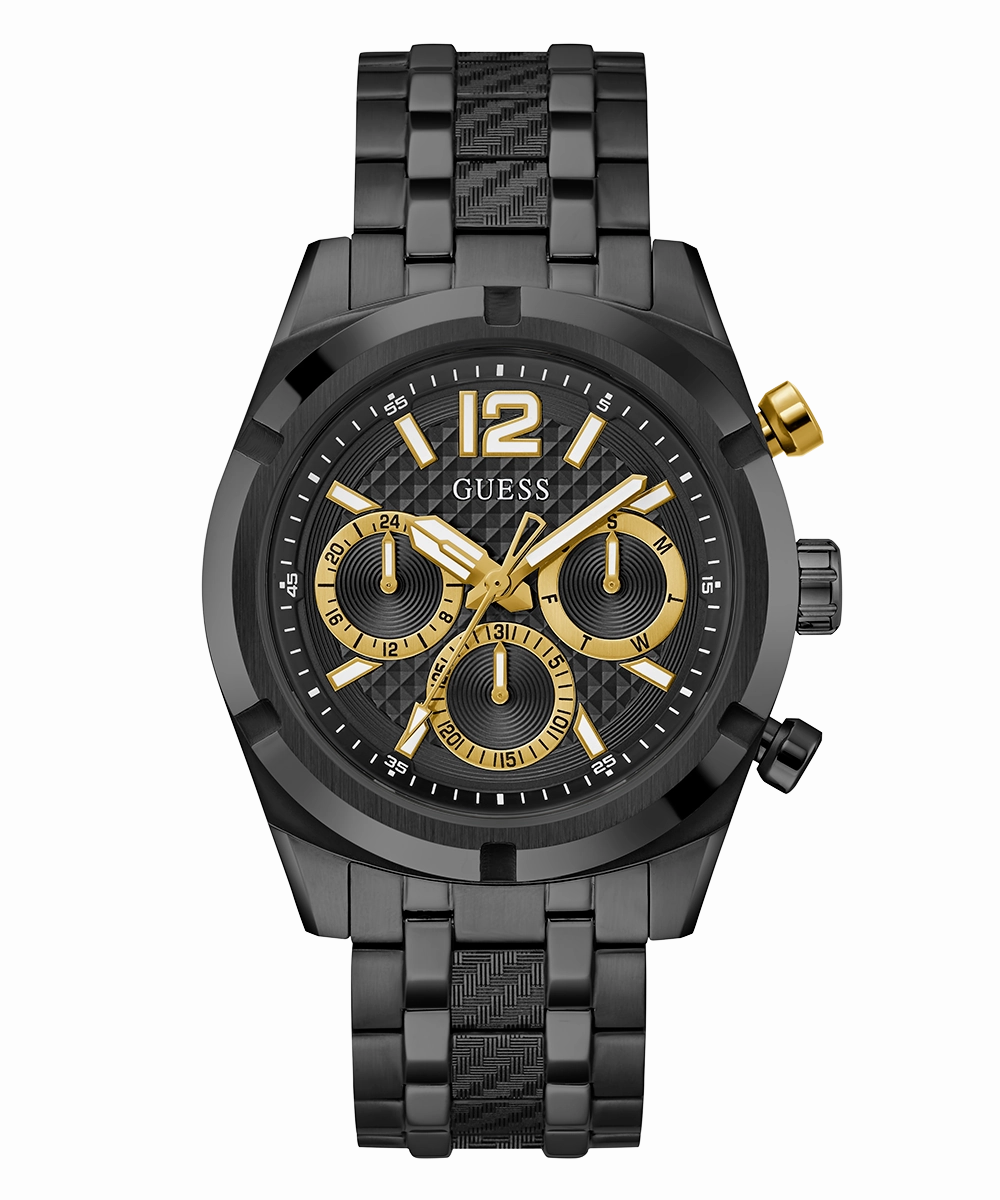 GUESS Mens Black Multi-function Watch