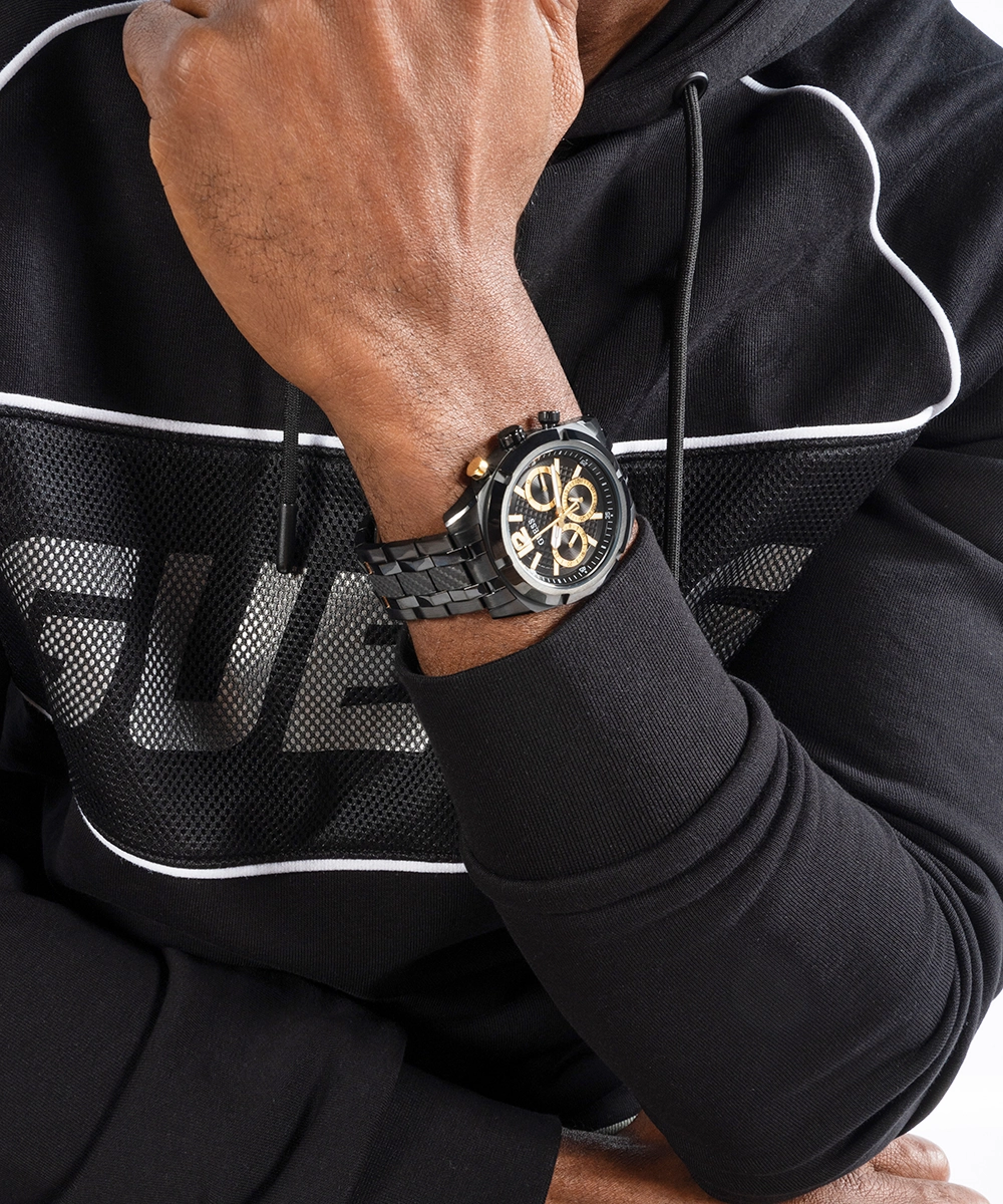 GUESS Mens Black Multi-function Watch