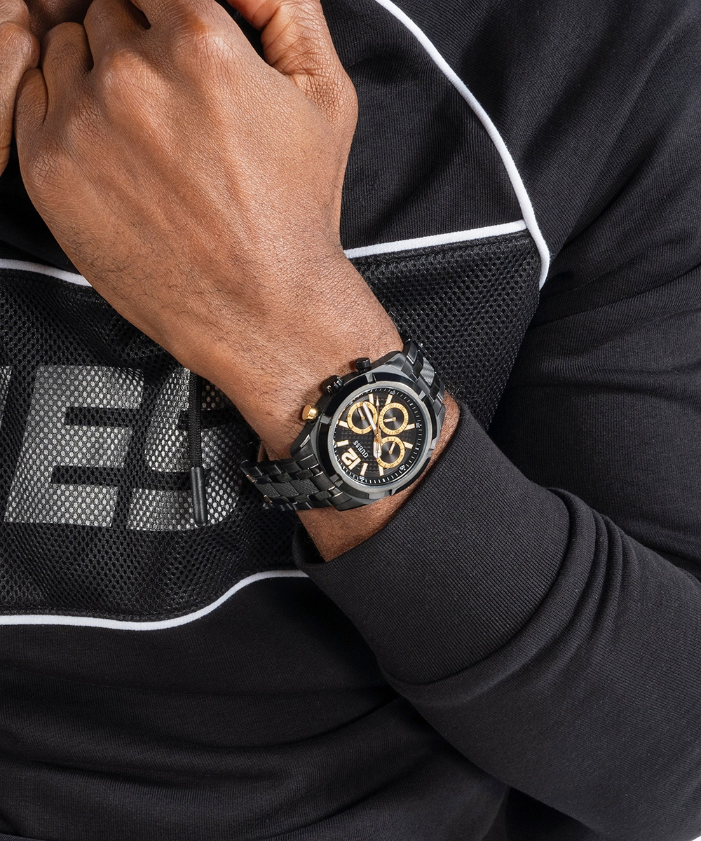 GUESS Mens Black Multi-function Watch