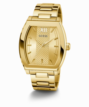 GUESS Mens Gold Tone Analog Watch