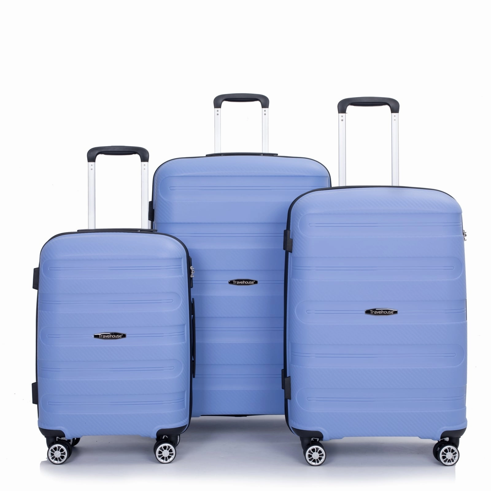 Hardshell Suitcase Spinner Wheels PP Luggage Sets Lightweight Durable Suitcase with TSA Lock,3-Piece Set (20/24/28)