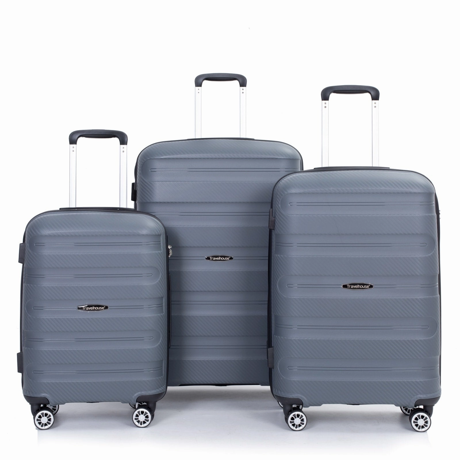 Hardshell Suitcase Spinner Wheels PP Luggage Sets Lightweight Durable Suitcase with TSA Lock,3-Piece Set (20/24/28)