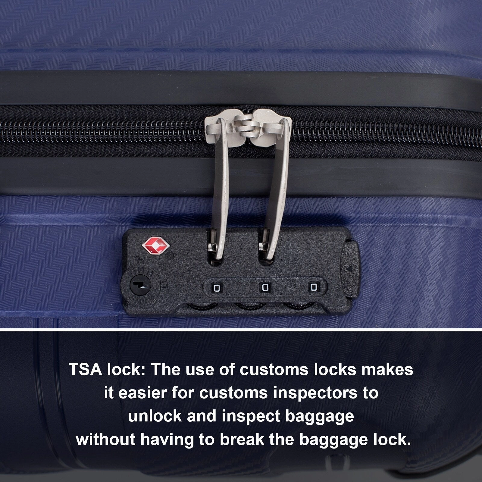 Hardshell Suitcase Spinner Wheels PP Luggage Sets Lightweight Durable Suitcase with TSA Lock,3-Piece Set (20/24/28)