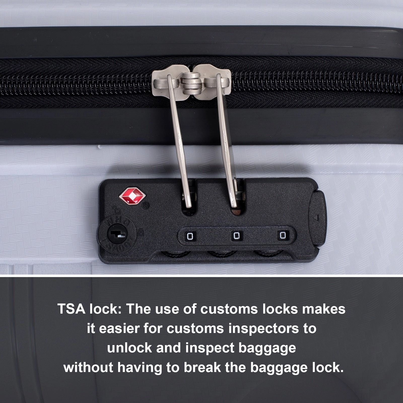 Hardshell Suitcase Spinner Wheels PP Luggage Sets Lightweight Durable Suitcase with TSA Lock,3-Piece Set (20/24/28)