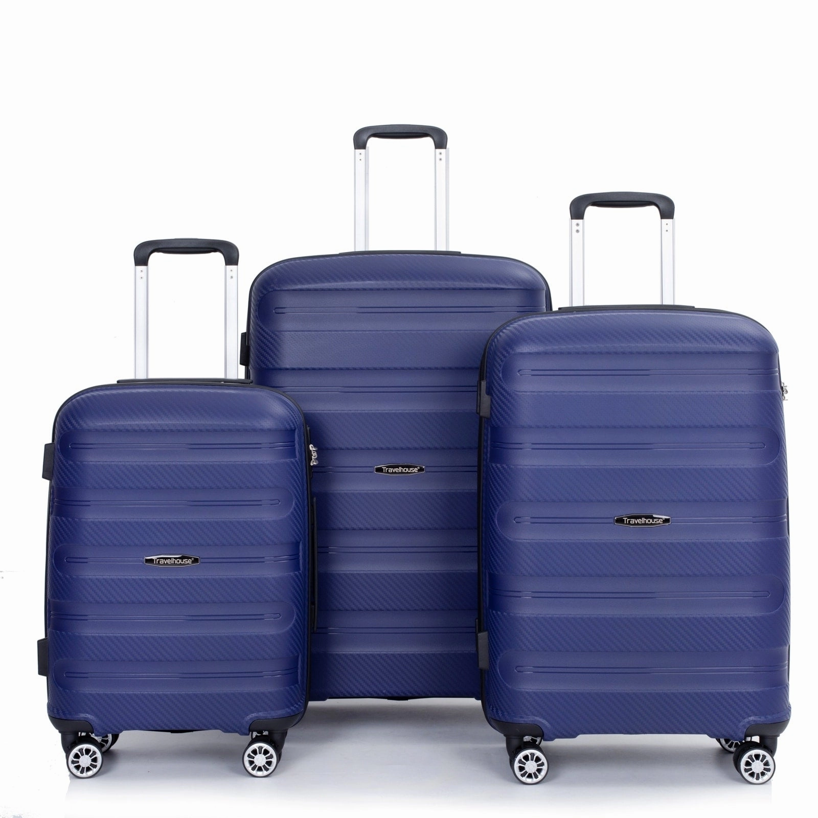 Hardshell Suitcase Spinner Wheels PP Luggage Sets Lightweight Durable Suitcase with TSA Lock,3-Piece Set (20/24/28)