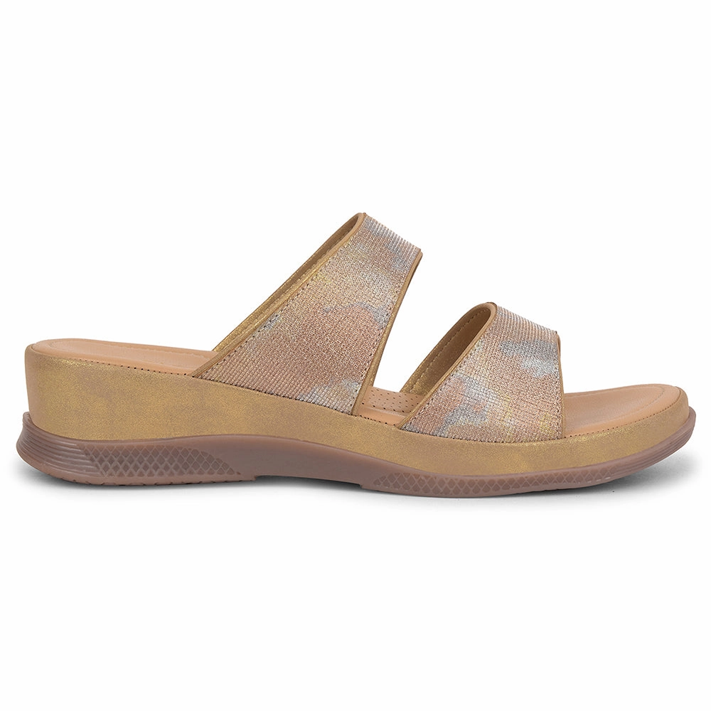 Healers Golden Casual Slipper For Women S424-03 By Liberty