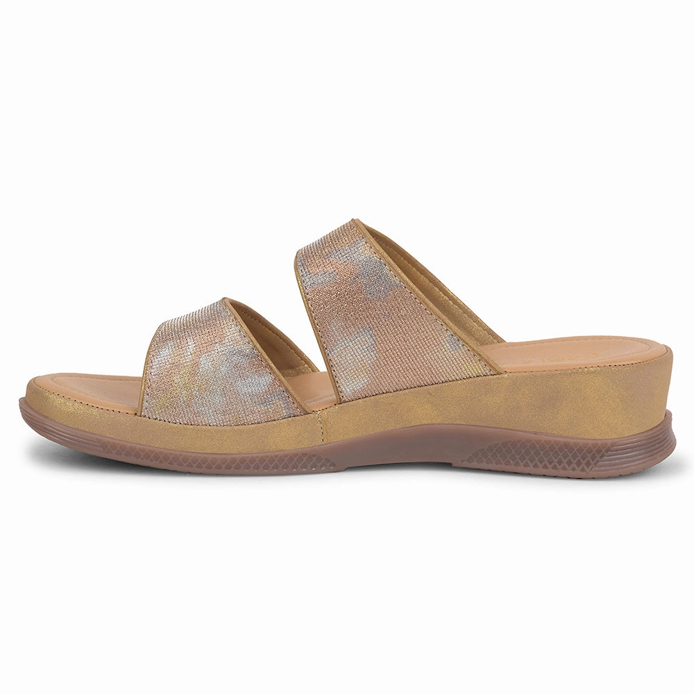 Healers Golden Casual Slipper For Women S424-03 By Liberty