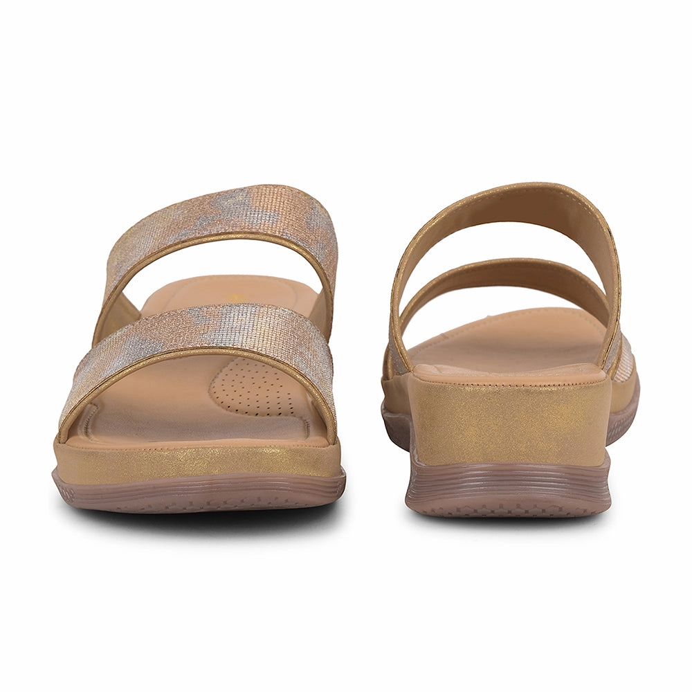 Healers Golden Casual Slipper For Women S424-03 By Liberty